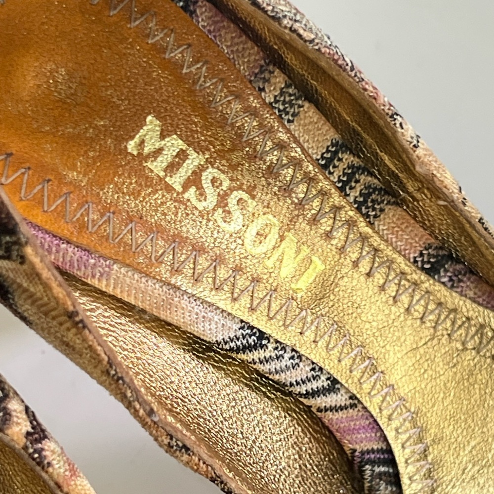 Missoni Multicolored Chevron Pattern Pumps Shoes - image 5